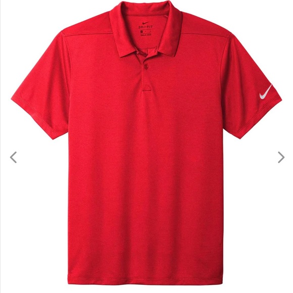 Nike Other - DRI-FIT RED GOLF SHIRT